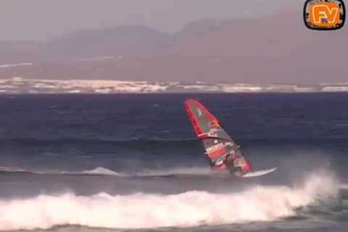 Wave sailing Atlantic Canary Islands